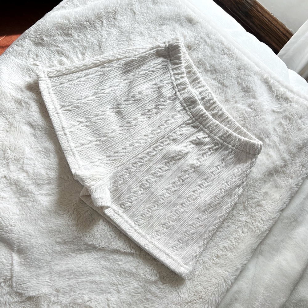 White Knit Shorts | Size XS | Lightly Worn